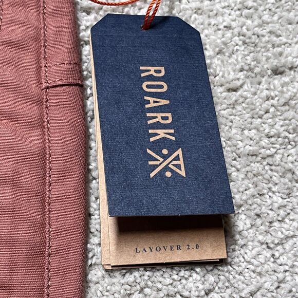 NWT Roark Layover 2.0 Travel Utility Pants Mens 33 Russet Orange Commuter Hiking - Picture 4 of 16